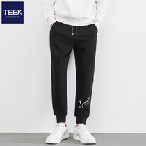TEEK Sports Casual Long Pants Menswear Fashion 100 hitch 2022 Summer new students Loose Bungling Pants