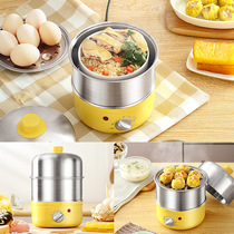 Timing stainless steel 304 egg cooker automatic power-off household egg steamer Small 1-person egg custard breakfast machine artifact