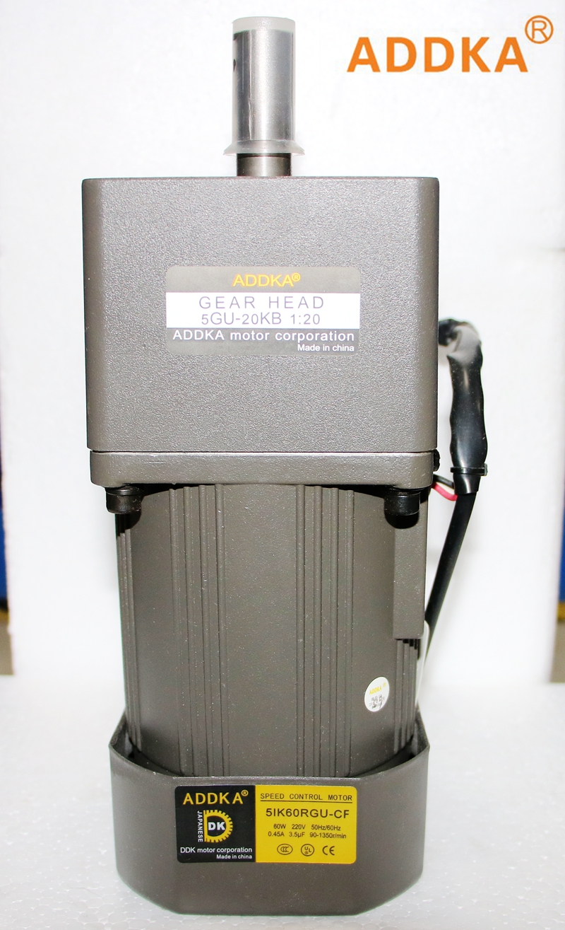 ADDKA5GU-20KB Speed reducer motor 60W220V Shaft diameter 15mm