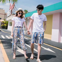 Beach couples wear summer clothes Seaside vacation suits men and women Thailand honeymoon Sanya travel plus size clothes