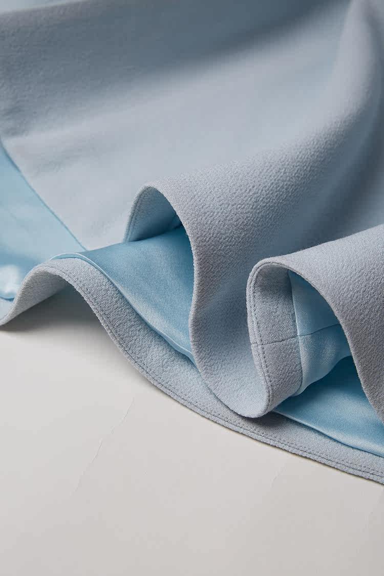 【19秋冬】adoritz/阿朵丽兹 绉纱羊毛气质减龄显瘦中长款女士风衣不