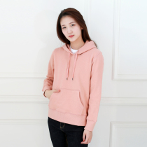 The new pure cotton woolen loose hoodie lenient with long sleeve shirt pure in spring and autumn sports and leisure hoodie