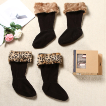 Winter new fashion plush snow boots socks women medium high Tube home warm foot snow socks BGS