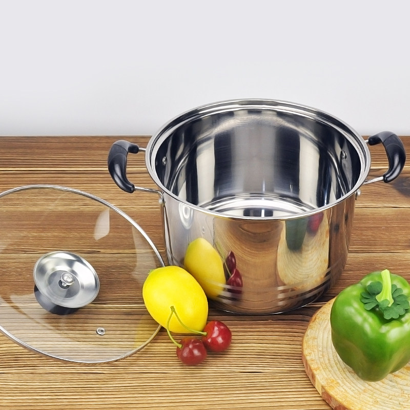 【天天特价】煲汤煮粥汤锅直型防溢高锅烧水锅熬骨头消毒锅具通用