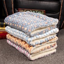 Plus Suede Dog Mat Cat Kennel Dog Kennel Winter Warm Golden Hair Teddy Pet Nest Cushion Blanket Dog Cage Mat Quilt