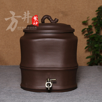 Purple sand water cylinder coarse pottery unglazed purple sand drinking water cylinder medical stone water cylinder healthy water cylinder coarse pottery square