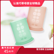 olababy silicone drinking cup 1-2-3-4-year-old water cup children's kindergarten anti-fall easy to carry scale water cup
