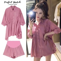 Pregnant Women summer suit out fashion summer coat women foreign style Net red senior sense pregnant women dress summer