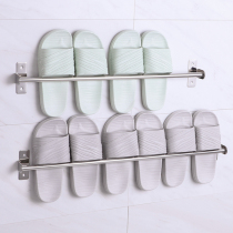 Bathroom slipper rack Wall punch-free shelf Bathroom shoe rack Wall-mounted drain storage artifact shelf shelf