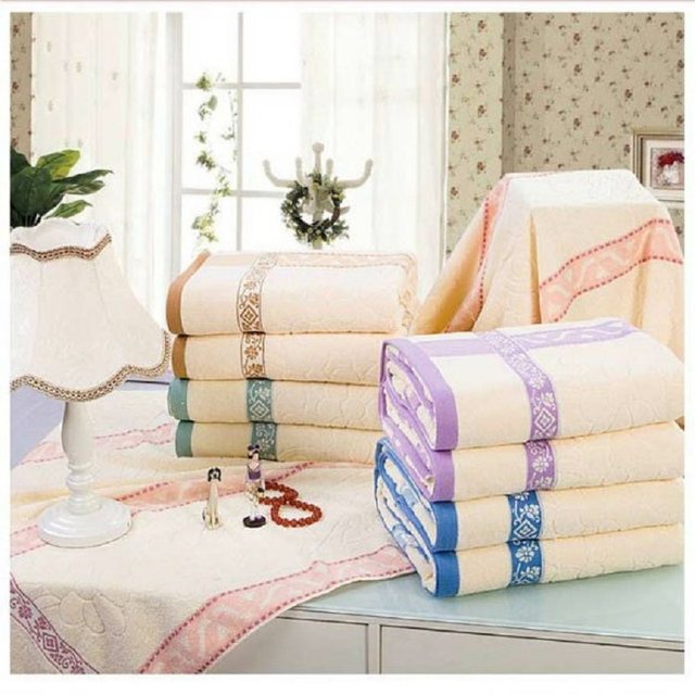 Towel quilt 100% cotton pure cotton simple adult old-fashioned nostalgic blanket cotton gauze terry blanket towel blanket