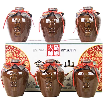 会稽山绍兴黄酒品酒大师花雕八年500ml*6坛[50元优惠券]-寻折猪