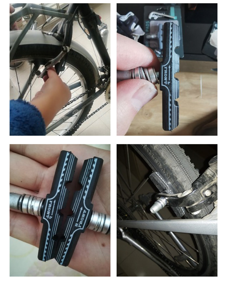 自行车刹车皮山地车刹车片皮公路车闸皮v刹车皮单车v刹车块器配件