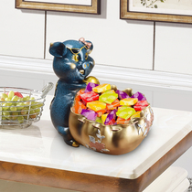 Creative elephant deer practical storage ornaments living room coffee table counter TV cabinet wine cabinet home decorations small furnishings