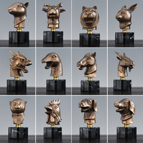 12 Zodiac animal first Zodiac Zodiac decorative ornaments creative animal sculpture art decoration gift collection commemorative gift