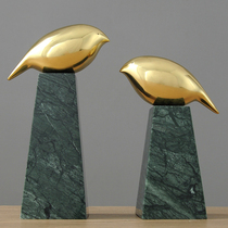 European couple birds bronze ornaments living room TV cabinet study bedroom desktop decorations wine cabinet art furnishings