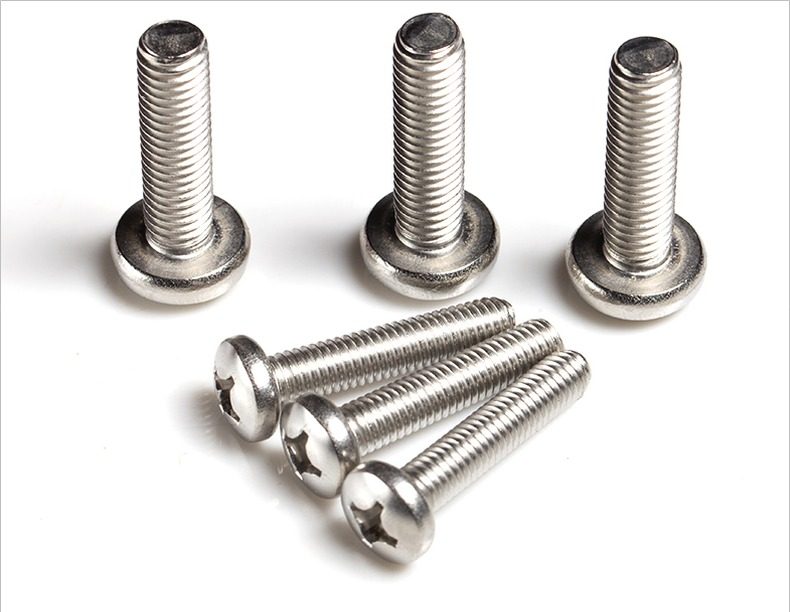 促销m4/304不锈钢十字圆头螺丝钉盘头不锈钢螺栓gb818-85