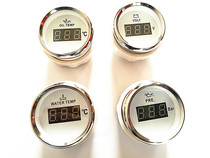 Automobile and marine modified instrument engine Digital Display oil pressure meter voltmeter water temperature meter oil temperature meter 12 24v Universal