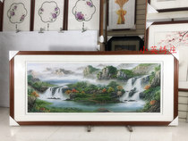 Purely Handmade New Boutique Suzhou Embroidery Painting Su Embroidery Finished Hanging Painting Entryway Decoration 60160 Yuan Yuan Yuan Long