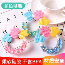 Newborn Grindle Teeth Gum Hand Bells Appeasement Toy Nurse Teeth Start Baby Bells Rattle Baby 0-1 to play