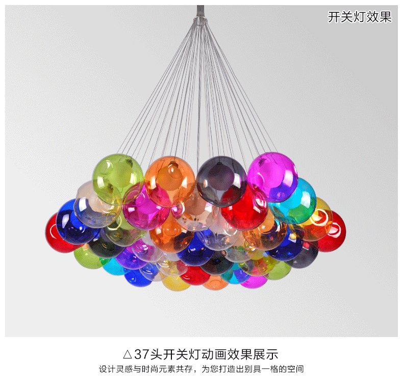 中心龙首页 ></p></a>> 家有珍宝一对 >> 热卖现代客厅彩色玻璃球形吊灯婚房