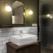 Young Fan toilet tiles minimalist modern kitchen Nordic style bathroom bread small white brick 100x300