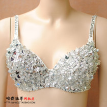 New Summer Night Show ds Sexy Jazz Stage Dress Pedal Dance Sequin Bra Bikini Corset