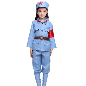 红军演出服装儿童新四军衣服闪闪红星表演服红卫兵八路军红星闪闪