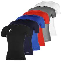High-play mens tights childrens yoga football basketball compression fitness sports short sleeve T-shirt quick-dry top
