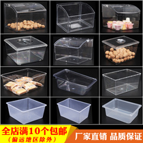 Supermarket food display box loose candy placing box bulk food box transparent snack box plastic display box