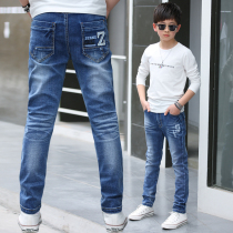 Boy jeans 2022 Spring and autumn new trousers Yangqi boy Childrens pants Korean version of childrens spring clothes