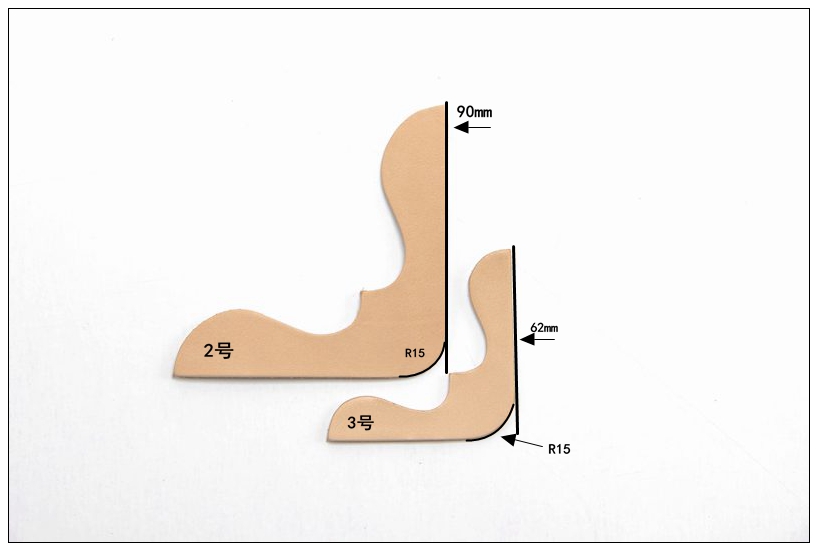 {0310}★半成品★ 各种角花/扣袢/垫片/ 大月亮植鞣革半成品皮雕