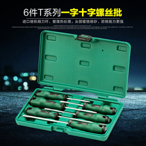 SATA Shida tool 6-piece set T series one-word phillips screwdriver 09309