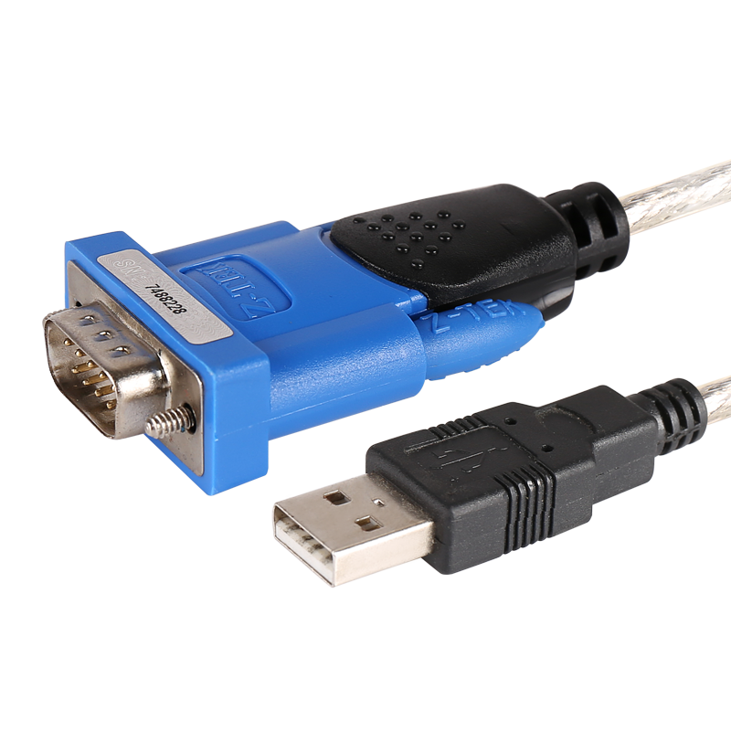 ztek力特3c数码配件usb1.1电脑周边rs232串口线 转换线db9针公头