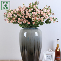 Rose small bud fake flower silk flower simulation flower living room bedroom floral decoration decoration high-grade home decoration flower