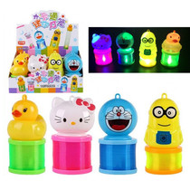 New Year glowing rainbow circle portable LED cartoon Pig Bajie Lantern Festival Lantern colorful flashing lights