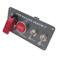 12V car retrofit one-click ignition button Four-in-one racing panel combination control pop-blazing power cut switch new