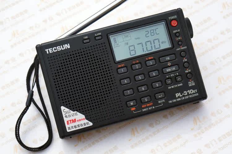 包邮★送品牌配件 tecsun/德生 pl-310et全波段数调老人收音机_双氙车