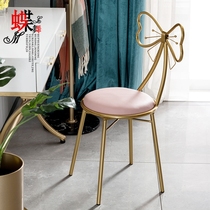 Nordic ins Net Red Butterfly chair nail makeup chair dressing table and chair kit with dining table and chair girl heart