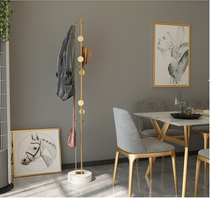 Nordic wrought iron floor coat rack marble bag rack Net red clothing rack simple bedroom shelf