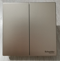 Schneider Yuanyuan golden two-open multi-control two-position multi-control double multi-control two-position midway switch Gold