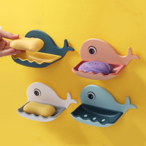 Soap box cartoon whale soap shelf toilet toilet soap pool soap frame dormitory wall hanging soap rack