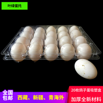 New products listed pigeon egg blister packaging box 20 quail bag mud preserved egg box leaf green egg tray spot package goods