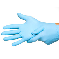 Plastic glove giveaway with a free hand