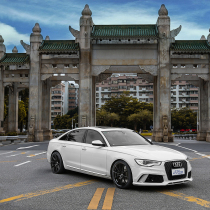 Suitable for 16-20 Audi A6L modified RS6 large enclosure front bumper modification parts