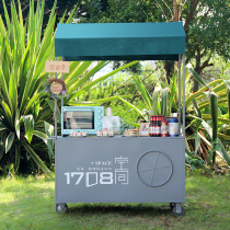Net red booth supermarket special promotions display stand shopping mall mobile stall snack car van trial table