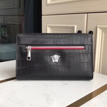 Code Lock Hand Bag Men Genuine Leather Hand Grip Bag Casual Crocodile Textured Hand Grab Bag Youth Hand Clip Bag Fashion 2020