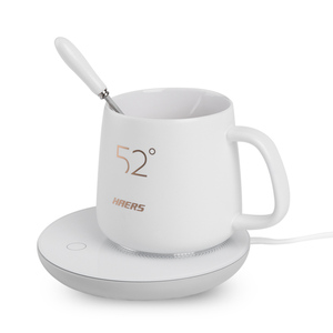 哈尔斯暖暖杯55度加热杯垫电热杯保温杯垫创意陶瓷水杯养生恒温杯