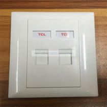TCL network dual-port panel type 86 two-bit information telephone wall socket Network cable plug board module computer plug