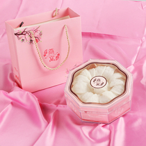 Teenage Girl Pink Anise Plastic Transparent Round Box Gift Wrapping Box of Dress Nest