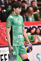 Spot set of instant volleyball uniforms Japanese mens volleyball league JT Liu Libin team (large discount)